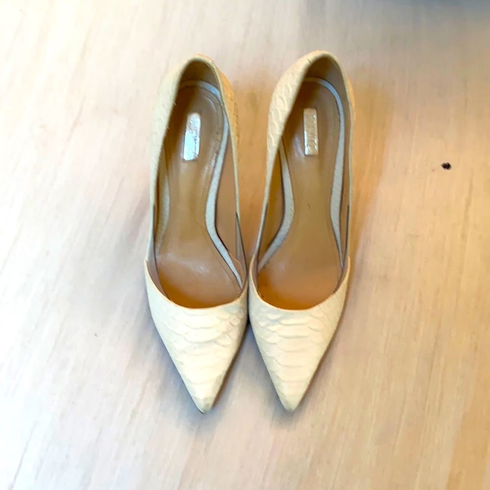 Schutz white python nobuck